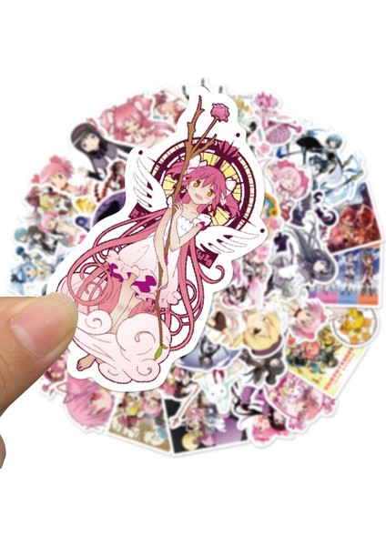 50 Adet Bir Paket Tarzı Puella Magi Madoka Magica Çıkartmaları Tv Anime Figürü Kaname Çizgi Film Sevimli Kız Bavul Laptop Telefon Etiketler Dıy Dekorasyon Oyuncak (Yurt Dışından) modelleri