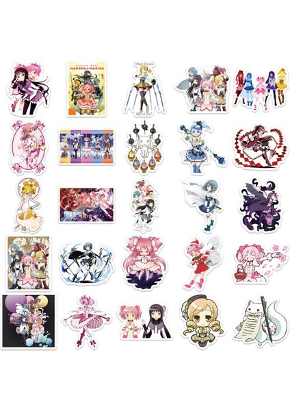50 Adet Bir Paket Tarzı Puella Magi Madoka Magica Çıkartmaları Tv Anime Figürü Kaname Çizgi Film Sevimli Kız Bavul Laptop Telefon Etiketler Dıy Dekorasyon Oyuncak (Yurt Dışından) fırsatları