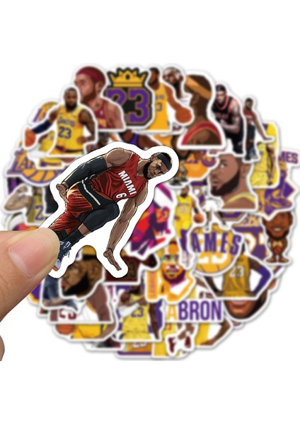 Erkek Çocuk Bagaj Araba Bavul Laptop Telefon Kaykay Motor Anime Cool Çizgi Film Stickerları Için Lebron James Stickerları (Yurt Dışından) fiyatları