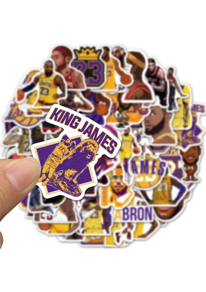 Erkek Çocuk Bagaj Araba Bavul Laptop Telefon Kaykay Motor Anime Cool Çizgi Film Stickerları Için Lebron James Stickerları (Yurt Dışından) modelleri
