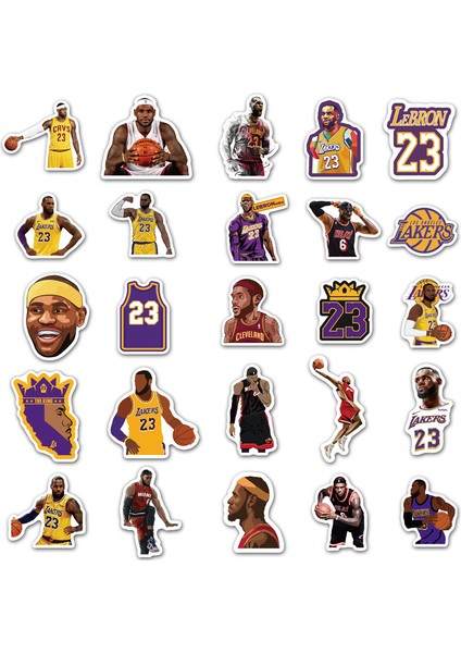 Erkek Çocuk Bagaj Araba Bavul Laptop Telefon Kaykay Motor Anime Cool Çizgi Film Stickerları Için Lebron James Stickerları (Yurt Dışından) fırsatları