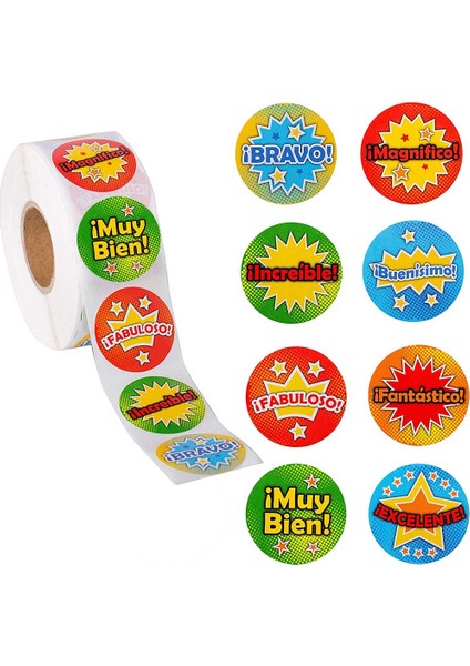 500 Adet Tarzı Çocuklar Için Ödül Çıkartmaları Öğretmen Sticker Seti 1 Al 1 Hediye Okula Dönüş Sınıf Malzemeleri (Yurt Dışından)
