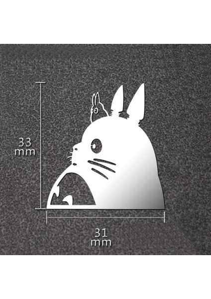 1 Adet Tarzı Anime Komşum Totoro Çizgi Sticker Lüks Cep Telefonu Laptop Sticker Araba Motosiklet Etiket Kendin Yap 3D Metal Sticker (Yurt Dışından) fiyatları