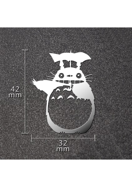 1 Adet Tarzı Anime Komşum Totoro Çizgi Sticker Lüks Cep Telefonu Laptop Sticker Araba Motosiklet Etiket Kendin Yap 3D Metal Sticker (Yurt Dışından) modelleri