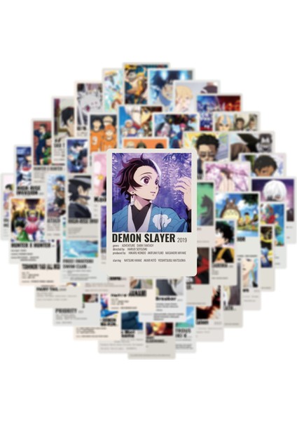 50 Adet A ve B Tarzı Pcs Karışık Japon Anime Etiketleri Poster Haiykuu Avcı × Avcı Şeytan Katili Telefon Dizüstü Bilgisayar Etiketleri Kaykay Bavul Çocuk Oyuncak (Yurt Dışından)