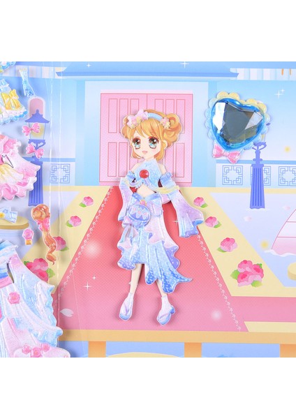 Aak 04 Stili Sevimli Prenses Giydirme Sticker Bebek Kızlar 3D Karikatür Giydirme Sticker Laptop Kitap Kawaldren Çocuk Oyuncakları Doğum Günü Hediyesi (Yurt Dışından) indirimleri