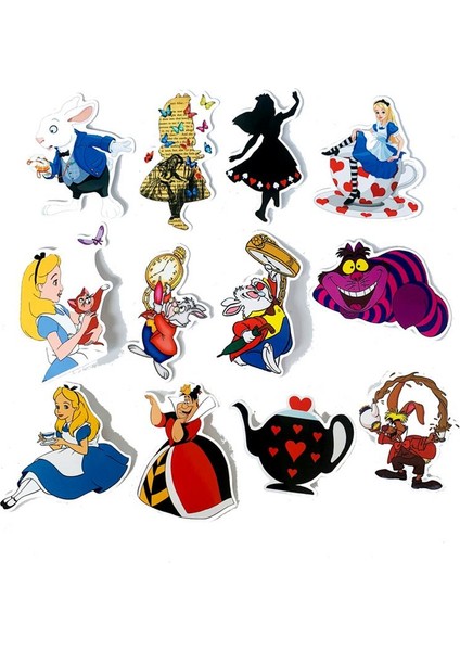 Vsco Kızı Alice Harika Ülke Sevimli Film Sticker Çıkartma Gitar Laptop Valiz Buzdolabı Sticker Scrapbooking Için - Türkçe (Yurt Dışından)