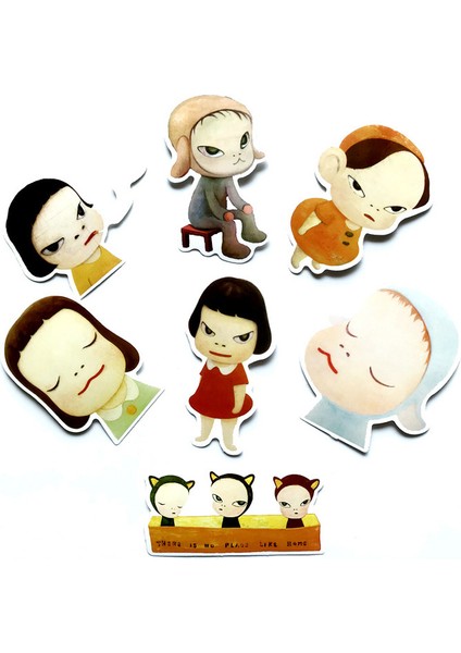 Nara Yoshitomo Çıkartmaları Valiz Kaykay Laptop Bagaj Buzdolabı Telefon Araba Stil Dıy Etiket Sticker (Yurt Dışından) modelleri