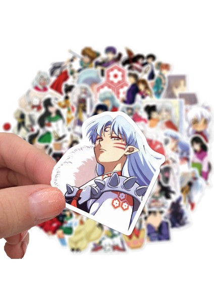 A-50 Adet Tarzı Çizgi Film Japon Anime Inuyasha Çıkartmaları Su Geçirmez Sevimli Etiket Çıkartması Valiz Laptop Gitar Kaykay Graffiti Için (Yurt Dışından) fiyatları