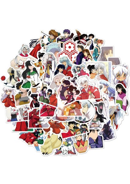 A-50 Adet Tarzı Çizgi Film Japon Anime Inuyasha Çıkartmaları Su Geçirmez Sevimli Etiket Çıkartması Valiz Laptop Gitar Kaykay Graffiti Için (Yurt Dışından) fırsatları