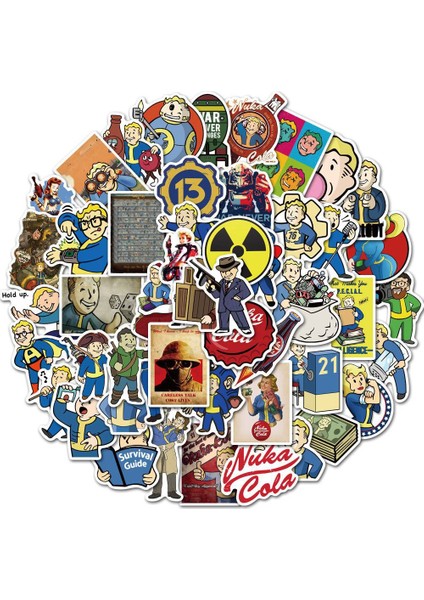 50 Adet Fallout Tarzı Pc Oyunu Fallout Çıkartmaları Pipboy Bavul Laptop Bagaj Kaykay Motosiklet Buzdolabı Sticker Anime Çıkartmaları Pegatinas (Yurt Dışından) fiyatları