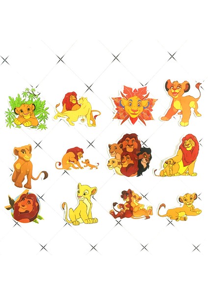 Td Zw Komik Simba Aslan Kral Sticker Su Geçirmez Çıkartma Laptop Motosiklet Bagaj Kayak Buzdolabı Telefon Araba Sticker (Yurt Dışından) modelleri