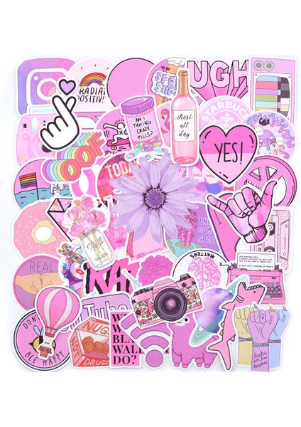 50 Adet Küçük Taze Stil Sevimli Kız Vsco Stickerları - Bavul Laptop Sticker Kaykay Stickerları Bisiklet Araba Motosiklet Buzdolabı Jdm Sticker Için Kendin Yap Sticker (Yurt Dışından) fiyatları