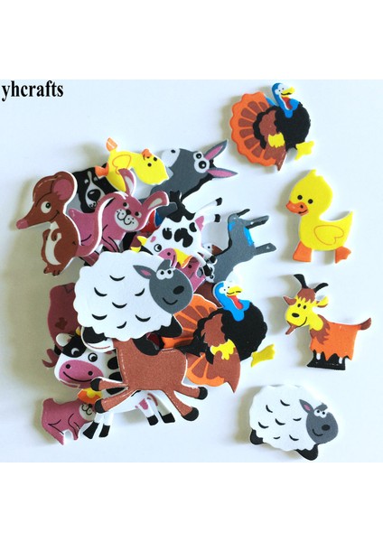 50 Adet Nokta Yıldız Stili 1 Paket Sevimli Çiftlik Hayvanı Köpük Stickerları Çocuklar Eğitici Kendin El Malzemeleri. (Yurt Dışından) indirimleri