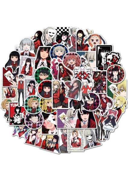 Y120-50 Adet Tarzı Çeşitli Anime Sticker'lar: Demon Slayer, Naruto, Attack On Titan, Dragon Ball, Rited Away Sticker'lar, Sevimli Sticker Paketi (Yurt Dışından)