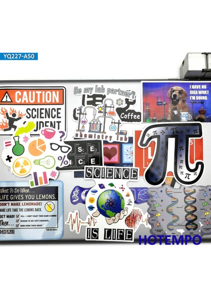 Laboratuvar Bilim Kimya Matematik Sembol Element Formül Telefon Laptop Araba Stickerları Için Defterler Kırtasiye Bagaj Stickerı (Yurt Dışından) fırsatları