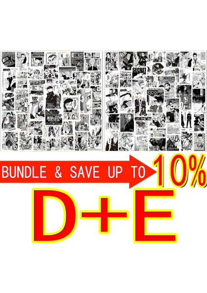 50 Adet D ve E Tarzı Pcs Karışık Japon Anime Etiketleri Poster Haiykuu Avcı × Avcı Şeytan Katili Telefon Dizüstü Bilgisayar Etiketleri Kaykay Bavul Çocuk Oyuncak (Yurt Dışından)