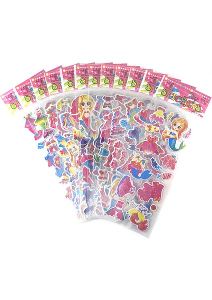 Stil 2 Stil Kızlar Için 3D Sticker Çocuklar Hediye Için Moda Sevimli Dıy Scrapbook Etiket 12 Sayfa Karikatür Giyinme Kız Başlığı (Yurt Dışından)