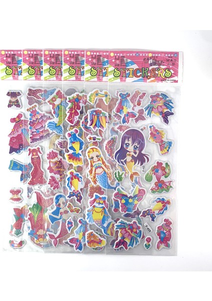 Stil 2 Stil Kızlar Için 3D Sticker Çocuklar Hediye Için Moda Sevimli Dıy Scrapbook Etiket 12 Sayfa Karikatür Giyinme Kız Başlığı (Yurt Dışından)