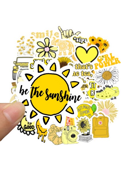 Sarı Stil Vsco Ins Tarzı Sticker Anime Laptop Kılıfı Araba Kaykay Motosiklet Kız Çocuklar Için Oyuncaklar Cool Hayvan Sticker F5 (Yurt Dışından)