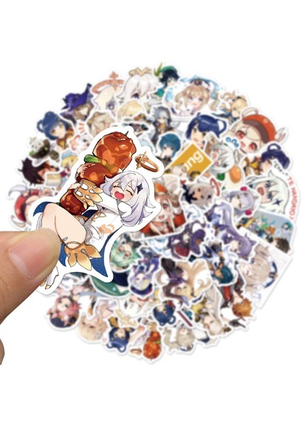 50 Adet Bstraydogs Tarzı Pc'ler Için Ge Impact Oyun Çıkartmaları Anime Laptop Valiz Kaykay Bisiklet Bagaj Su Geçirmez Sticker Çocuk Oyuncak Hediye Etiket (Yurt Dışından)