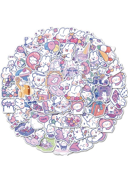 Mongmong-50 Adet Tarzı Kızların Favori Graffiti Çıkartmaları Kaykay Motosiklet Alışveriş Sepeti Çıkartmaları Çocuklar Çizgi Film Çıkartmaları Çocuk Oyuncakları (Yurt Dışından)