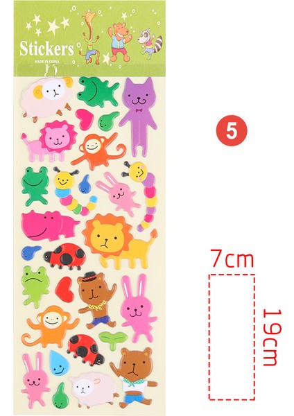 2 Sayfalık Stil5 Stil Sevimli 3D Renkli Bebek Çocuk Unicorn Ingilizce Kelimeler Dekor Sticker El Sanatları Çıkartmalar Süper Sticker Kitabı Çocuklar Için Hediye (Yurt Dışından)