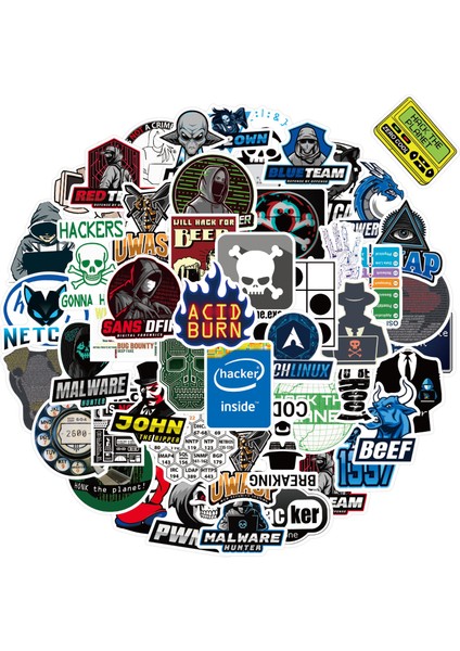 50 Adet Stil Pcspack Programlama Graffiti Sticker Hacker Bitcoin Java C++ Valiz Kaykay Laptop Motosiklet Kırtasiye Oyuncakları (Yurt Dışından)