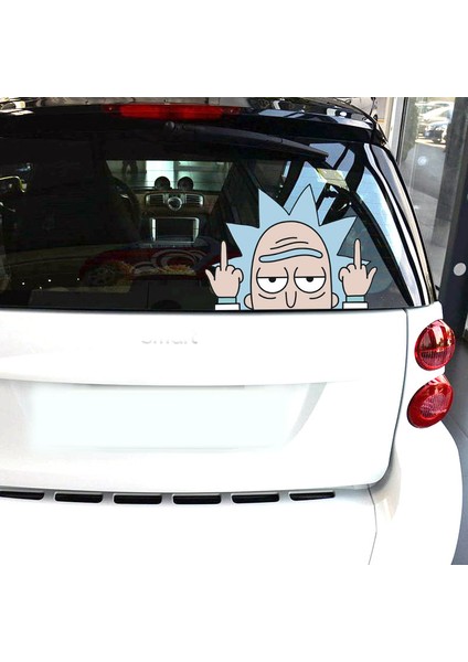 Z-753-06 Stili Araba Çıkartmaları Rick Morti Karikatür Sevimli Oyuncak Komik Yansıtıcı Yaratıcı Stickerlar Otomatik Tuning Stil D20 Alayıcı (Yurt Dışından) fiyatları
