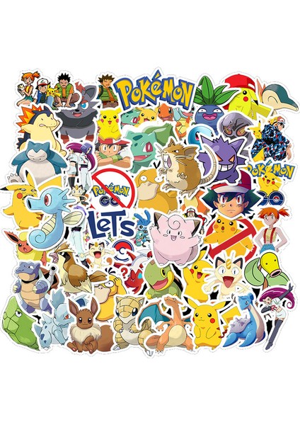 10 Adet Random Tarzı Pikachu Sticker Laptop Valiz Kaykay Gitar Telefon Çocuk Hediye Oyuncakları Kawaii Pokemon Anime Sticker (Yurt Dışından) fırsatları
