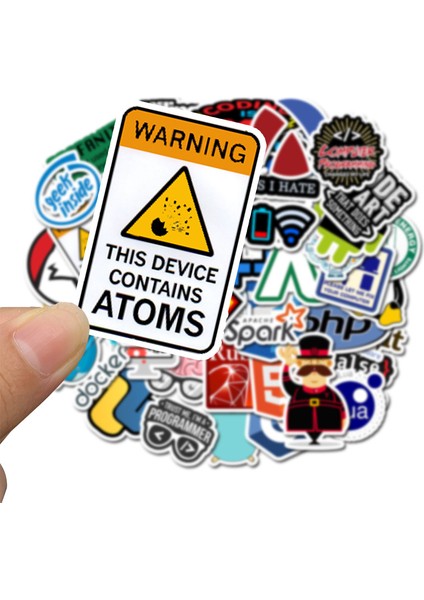 30 ADET-AZ062 Stili Pcs Çizgi Film Programlama Sticker Graffiti Laptop Buzdolabı Telefon Kaykay Bilgisayar Araba Etiket Paketi Dıy Çocuk Oyuncak F5 (Yurt Dışından)