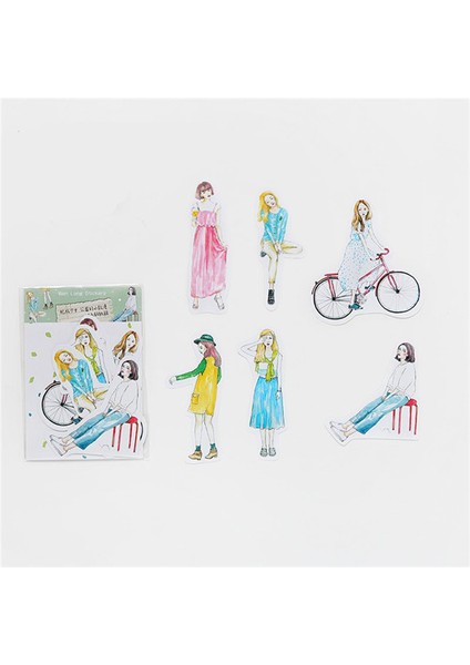 NO.204 Tarzı Sevimli Kızlar Stickerler Scrapbooking El Kitabı Su Geçirmez Güzellik Moda Kız Etiket Laptop Çocuklar Çocuk Defteri Etiketleri Pegatinas (Yurt Dışından)