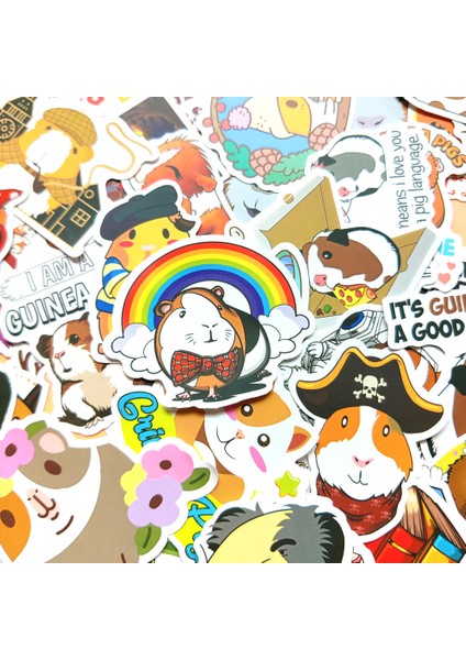 50 Adet-A Tarzı Çocuk Hediyesi Için Pcs Çizgi Anime Deniz Domuzları Sticker Dekorasyon Valiz Laptop Motosiklet Bilgisayar Su Bardağı Cep Telefonu Su Geçirmez Yapışkanlar (Yurt Dışından) fiyatları