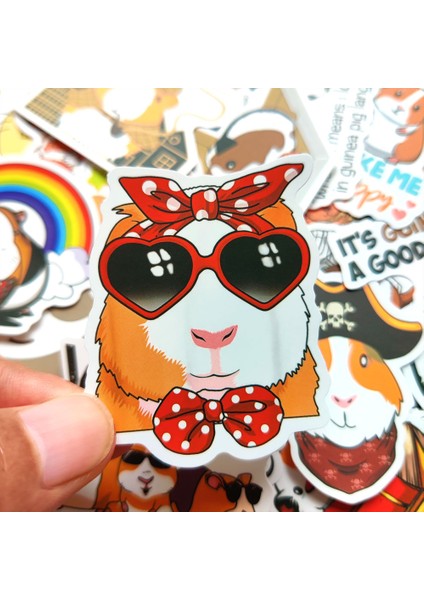 50 Adet-A Tarzı Çocuk Hediyesi Için Pcs Çizgi Anime Deniz Domuzları Sticker Dekorasyon Valiz Laptop Motosiklet Bilgisayar Su Bardağı Cep Telefonu Su Geçirmez Yapışkanlar (Yurt Dışından) fırsatları
