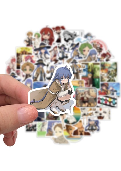 50 Adet Zhuan Sheng Tarzı Anime Mushoku Tensei: Işsiz Yeniden Doğuş Çıkartmaları Pvc Etiketler Grafiti Kaykay Sticker Laptop Motosiklet Bagaj Için (Yurt Dışından) fırsatları