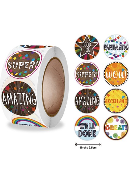 A-261 Stili Yeni Sevimli Kelimeler Ödül Motivasyonlu Stickerlar Çocuk Oyuncakları Rulo Okul Öğretmen Malzemeleri Sınıf Stickerları Çocuklar Için Hediye (Yurt Dışından)