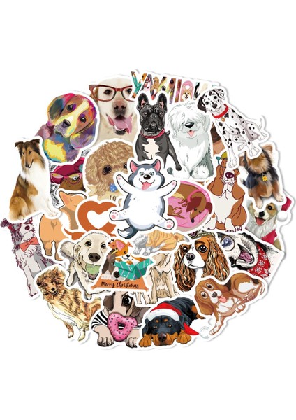65 Adet Sevimli Kedi Stili Sevimli Hayvan Evcil Köpek Etiketleri Çizgi Kaniş Altın Retriever Köpek Çocuk Oyuncakları Laptop Araba Suya Dayanıklı Bisiklet Sticker Decal (Yurt Dışından) modelleri