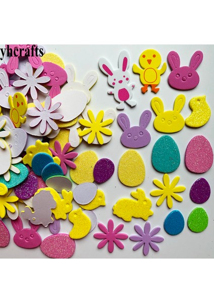 50 Adet Paskalya Tarzı Yeni Noel Baba Geyik Köpük Çıkartmaları Noel El Sanatları Aktivite Öğeleri Çocuk Odası Dekorasyon Ev Dekorasyonu (Yurt Dışından)