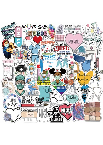 A-50 Adet Tarzı Doktor Hemşire Tv Dizisi Scrapbooking Etiket Çıkartması - Gitar Laptop Bagaj Araç Buzdolabı Graffiti Sticker Için (Yurt Dışından) fiyatları