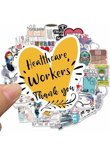 A-50 Adet Tarzı Doktor Hemşire Tv Dizisi Scrapbooking Etiket Çıkartması - Gitar Laptop Bagaj Araç Buzdolabı Graffiti Sticker Için (Yurt Dışından) modelleri