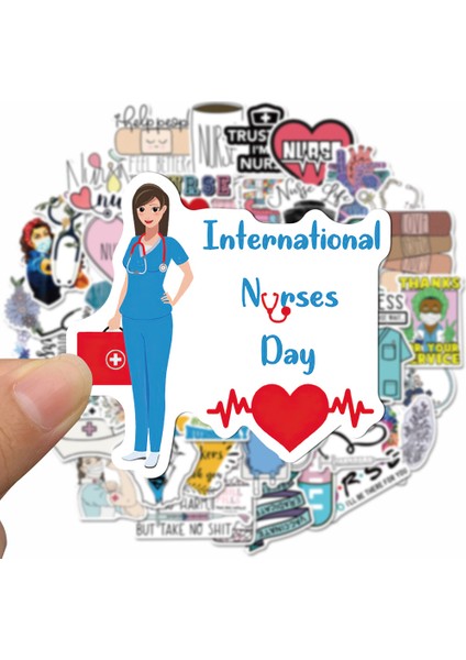 A-50 Adet Tarzı Doktor Hemşire Tv Dizisi Scrapbooking Etiket Çıkartması - Gitar Laptop Bagaj Araç Buzdolabı Graffiti Sticker Için (Yurt Dışından) fırsatları