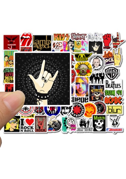 50 Adet Tarzı Hip Hop Rock & Roll Grup Karakter Graffiti Sticker Oyuncakları Kaykay Laptop Bisiklet Etiketleri F5 (Yurt Dışından) fırsatları