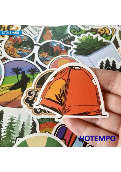 Telefon Laptop Bagaj Bisiklet Araba Çıkartma Paketi Için Seyahat Yürüyüş Açık Deniz Sörf Vahşi Macera Dış Mekan Kamp Çıkartmaları Pack (Yurt Dışından) modelleri