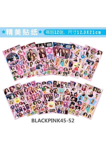 BNK48 Stili Karışık 12'li Kpop Twıce Got7 Sticker Oyuncakları Tüm Figürler Hd Moda Kendinden Yapışkanlı El Yırtılabilen Kağıt Sticker Oyuncakları (Yurt Dışından) fiyatları