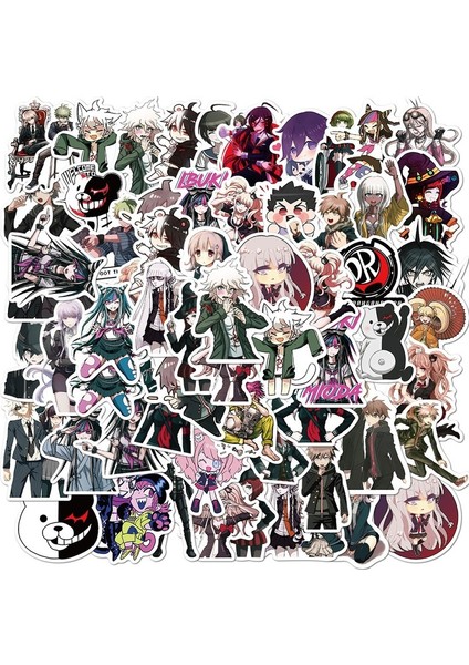 RASTGELE10 Adet Tarzı Danganronpa Trigger Happy Havoc Japon Anime Stickerları Buzdolabı Araba Kask Kendin Yap Hediye Kutusu Bisiklet Gitar Için - Türkçe E-Ticaret Başlık (Yurt Dışından)