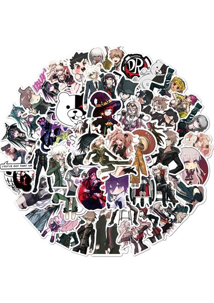 RASTGELE10 Adet Tarzı Danganronpa Trigger Happy Havoc Japon Anime Stickerları Buzdolabı Araba Kask Kendin Yap Hediye Kutusu Bisiklet Gitar Için - Türkçe E-Ticaret Başlık (Yurt Dışından)