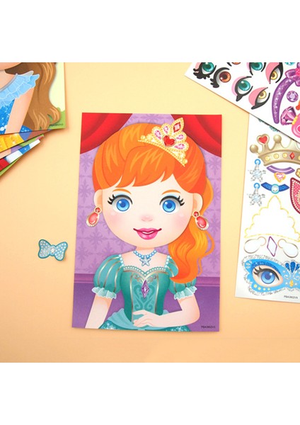 Fildişi Tarzı Çocuklar Için Yüz Sticker Kitap Seti Oyuncaklar Hediye Oyunları Eğlenceli (Yurt Dışından)