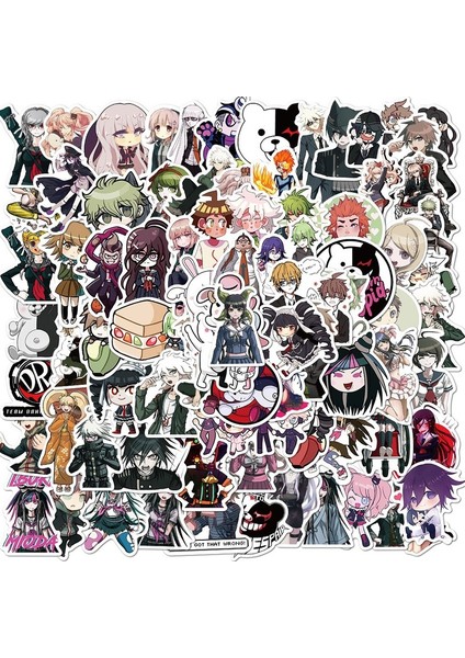 RASTGELE10 Adet Tarzı Danganronpa Trigger Happy Havoc Anime Sticker Seti - Buzdolabı Araba Kask Kutu Bisiklet Gitar Defter Kaykay Için (Yurt Dışından)