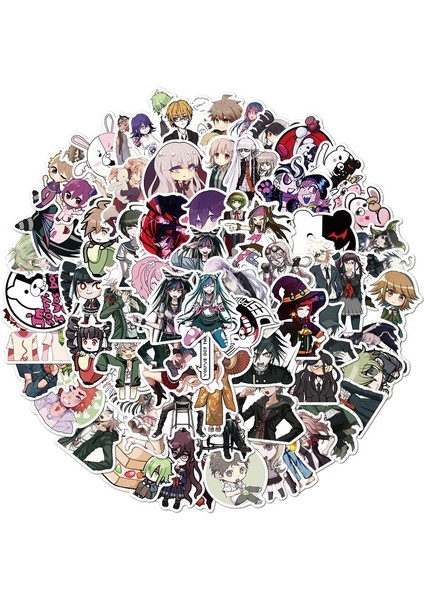 RASTGELE10 Adet Tarzı Danganronpa Trigger Happy Havoc Anime Sticker Seti - Buzdolabı Araba Kask Kutu Bisiklet Gitar Defter Kaykay Için (Yurt Dışından)