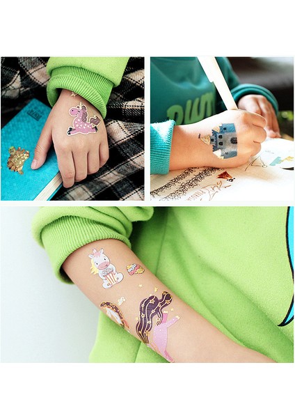 No.69 Tarzı Çocuklar Için Çizgi Film Unicorn Geçici Dövme Sticker Yüz Çocuk Vücut Sahte Dövme Vücut Makyajı Su Geçirmez Yüz Etiketleri (Yurt Dışından) modelleri